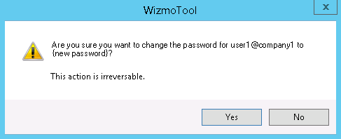 Confirmation prompt