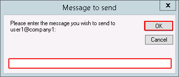 Message field